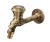 Сливной кран Bronze de Luxe длинный (насадка под шланг) (21594/2)