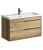 Подвесная тумба Aqwella Fargo в цвете дуб балтийский с двумя ящиками с умывальником (FRG0110DB)