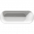 Ванна акриловая RIHO DEVOTION FREE 180 Белый GLOSSY RIHO FALL (заполнение через перелив) - Хром 180x71x60 (BD26C0500000000)