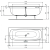 Прямоугольная ванна 170х75 см для встраиваемой установки или для монтажа с панелями Ideal Standard i.life Duo (T476301)