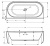 Ванна акриловая RIHO DESIRE B2W VELVET - Белый MATT/ Черный MATT SPARKLE SYSTEM 180x84x60 (BD07220S1WI1144)