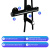 Gappo душ.система с термостатом излив - перекл. на лейку/чёрный/хром (G2403-56)