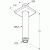 KLUDI A-QA Потолочный кронштейн, 150 мм, квадратный отражатель, белый/хром (6653591-00)
