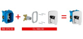 Смеситель скрытого монтажа Ravak Classic CL 066.00 без переключателя для R-box (X070089)