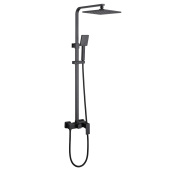 Душевая стойка ABBER Daheim без излива, черная матовая (AF8220B)