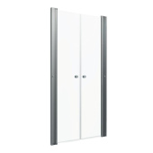 Дверь душевая Тритон "Дабл" 100*185", хром, прозр. (1место) (Щ0000036862)