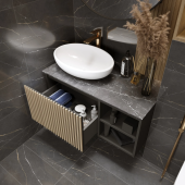Тумба 1Marka Rail 90П 1я 2п Gray (Ц0000024982)
