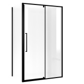 Душ.ограждение NG-85-12AB-A80B-34 (120*80*195) прямоугол,распашн,черный матов,стекло прозрачн, 2 места (NG-85-12AB-A80B-34)