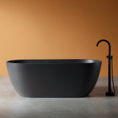Ванна из искусственного камня ABBER Frankfurt черная (AM9941B)