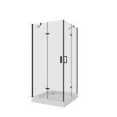 Душевое ограждение NG-6813-08 BLACK (90*90*195) квадрат, распаш, проф.ЧЕРНЫЙ, стекло ПРОЗР (6мм) (681308111BLACK) Душевое ограждение NG-6813-08 BLACK (90*90*195) квадрат, распаш, проф.ЧЕРНЫЙ, стекло ПРОЗР (6мм) (681308111BLACK)