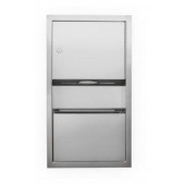 Компатный диспенсер Nofer встраиваемый в стену с контейнером для мусора  600*362*108 (12047.S)