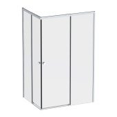 Душевое ограждение Am.Pm X-Joy Square Slide 120х90, мат хром, прозрачное (W94G-403-12090-MТ)