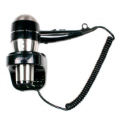 Фен Nofer HOTELline настенный с антивандальной защитой 1800 W черный/матовый (02058.S)