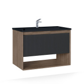 Тумба Jorno Tossony 90 подвесная Дуб Самдал/Антрацит (Toss.01.90/P/DS-A/JR)