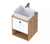 Тумба 1Marka ECOnomical 50П 2Д Белый (Ц0000030772)