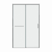 Дверь в нишу 100.K33.05.100.10.00 Style (100*195) хром, стекло прозрачное, 1 место (100.K33.05.100.10.00)