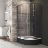 Душевой уголок полукруглый Ravak Blix BLCP4-90 Sabina сатин+графит (3B270U40ZH) Душевой уголок полукруглый Ravak Blix BLCP4-90 Sabina сатин+графит (3B270U40ZH)