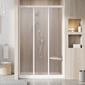 Душевая дверь раздвижная Ravak Supernova ASDP3-130 белый+грейп (00VJ0102ZG)