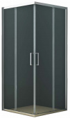 SEATTLE 131 S A Душевое ограждение 80*80*195 хром, 6мм прозрачное стекло (AZ-131 S A 80*80*195)