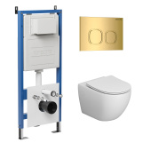 Комплект 3 в 1: инсталляция 900.K31.01.000+клавиша 700.K31.02.300.300+унитаз GR-4411S (97.4411S.02.300)