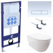 Унитаз с инсталляцией Set Aquatek Поларис-021 4в1 (SET AQUATEK ПОЛАРИС-021 4в1)