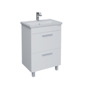 Тумба Grossman напольная "НЕО-60 см" с 2-я ящ. белая (ум.Фостер-60) (106028)