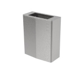 Контейнер Nofer EVO для мусора настенный из нержавеющей стали матовый 23 л. с крышкой (14078.EVO.S) Контейнер Nofer EVO для мусора настенный из нержавеющей стали матовый 23 л. с крышкой (14078.EVO.S)