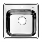 Мойка, нержавеющая сталь, шелк, 485*485, Strit S, IDDIS (STR48S0i77)