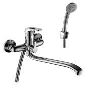 Смеситель Rossinka для ванны универсальный с S-образным изливом (B35-34) Смеситель Rossinka для ванны универсальный с S-образным изливом (B35-34)