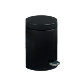Ведро Nofer из нерж. стали черное 12 л. с педалью 09102.BK (09100.12.N) Ведро Nofer из нерж. стали черное 12 л. с педалью 09102.BK (09100.12.N)
