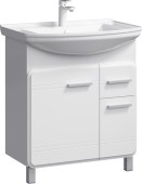 Напольная тумба Aqwella Corsica с двумя дверьми и одним ящиком с умывальником (KOR0107)