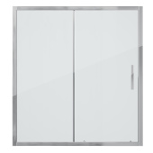 Шторка для ванны GR-150/2 (140*150) алюминиевый профиль, стекло ПРОЗРАЧНОЕ 6мм 2 места (GR-150/2)