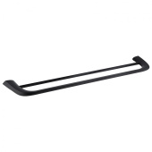 Полотенцедержатель двойной ABBER Nord черный матовый (AA1553B)