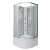 Душ.каб. NG-2308-14BKG (900х900х2000) высокий поддон(40см) стекло МАТОВОЕ 4 места (23081424BKG)