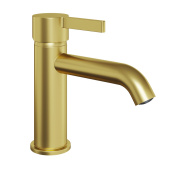 Смеситель для раковины PAINI Brera без донного клапана, брашированное золото PVD (PJ) (74PJ205O)