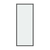 Боковая стенка 200.K33.05.90.21.00 Style (90*195) черный матовый, стекло прозрачное, 1 место (200.K33.05.90.21.00)