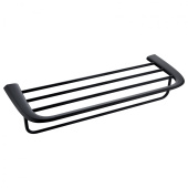 Полка для полотенец ABBER Nord черная матовая (AA1554B)