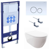Унитаз с инсталляцией Set Aquatek Поларис-015 4в1 (SET AQUATEK ПОЛАРИС-015 4в1)