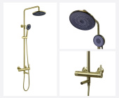 Комплект для ванны и душа Bronze de Luxe AVANTGARDE бронза (2039GB)