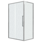 Душ.ограждение 120.K33.02.1380.10.02 Cosmo (130*80*195) хром, стекло шиншилла, 2 места (120.K33.02.1380.10.02)