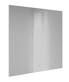 Зеркало Jorno Kvadro 80 с подсветкой и часами (Kvdr.02.80/W/RL)