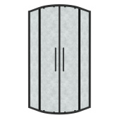Душ.ограждение 301.K33.02.1010.21.02 Cosmo (100*100*195) полукруг,раздвижн,черн.матов,стекло шиншилла (301.K33.02.1010.21.02) Душ.ограждение 301.K33.02.1010.21.02 Cosmo (100*100*195) полукруг,раздвижн,черн.матов,стекло шиншилла (301.K33.02.1010.21.02)