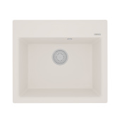 Кухонная мойка Lemark HANKA 570 врезная прямоугольная из кварцгранита цвет: Жасмин (9910016)