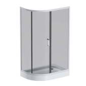 AM.PM Like Solo Slide 120 Душ. ограждение Like 120x80, стекло тонированное, проф мат.серы (W83G-302U120CG64)