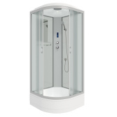 Душ.каб. NG-3302-14P (1000х1000х2150) средний поддон(26см) стекло МАТОВОЕ 4 места (33021424P)