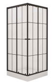 Душ. уголок NG-0100-14 (1000х1000х1950) низкий поддон(14см), стекло прозрачное, 2 места (_01001412)