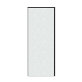 Боковая стенка 200.K33.01.70.21.02 Galaxy (70*195) черный матовый, стекло шиншилла, 1 место (200.K33.01.70.21.02)