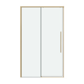 Дверь в нишу 100.K33.01.140.32.00 Galaxy (140*195) золото сатин, стекло прозрачное, 1 место (100.K33.01.140.32.00)