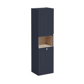 Пенал высокий Vitra Root Groove 40 см с корзиной для белья, матовый темно-синий, левосторонний (69098)