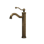 Смеситель для раковины PAINI Duomo без донного клапана, высокий, старая бронза (F3) (88F3205LL)